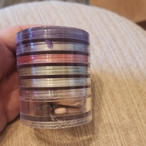 panpastel Other - Panpastel Stackable Clear Acrylic Makeup with Colored Accent Rings